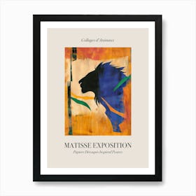 Lion 1 Matisse Inspired Exposition Animals Poster Art Print