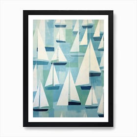 Sailboats 11 Art Print