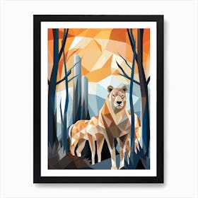 Abstract Geometric Animals 8 Art Print