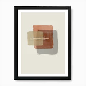 Abstract Painting In Earth Tones 1 Art Print