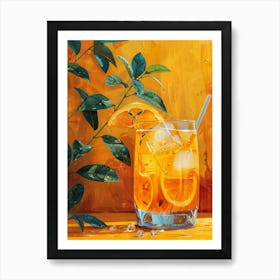 Orange Drink 9 Art Print