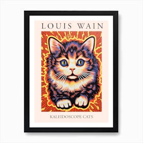 Louis Wain, Kaleidoscope Cats Poster 11 Art Print