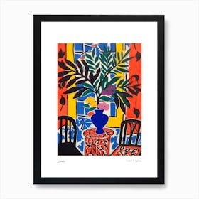 London United Kingdom Matisse Style 4 Watercolour Travel Poster Art Print