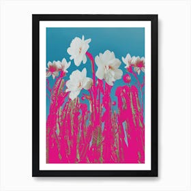 Popart Hot Pink Desert Collage Poster