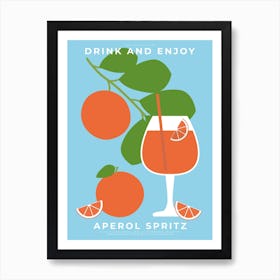 Spritz Cocktail Art Print