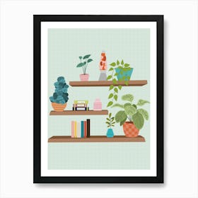 Plant Shelf Art Print