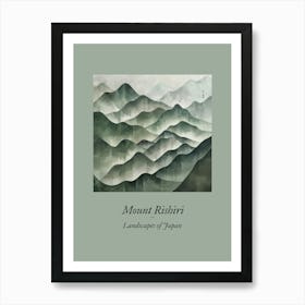 Landscapes Of Japan Mount Rishiri Art Print