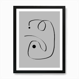 Abstract Line Painting Art #1 Art Print