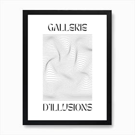 Abstract Lines Art Poster 14 Art Print