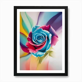 Colorful Rose Art Print