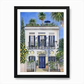 Mediterranean Villa 2 Art Print