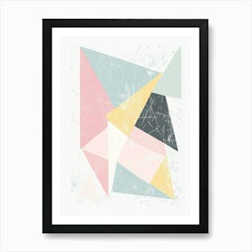 Abstract Triangles Canvas Print 2 Art Print