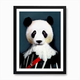 Sweet Aristocrate Benji Panda Pet Portraits Art Print