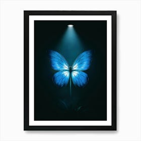 Blue Butterfly 2 Art Print