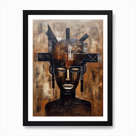 Tribal Essence: Unveiling African Inspirations Art Print