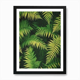 Pattern Poster Leatherleaf Fern 3 Art Print