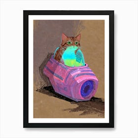 Cat In Space 9 Art Print