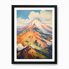 Pico De Orizaba Mexico 3 Mountain Painting Art Print