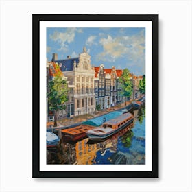 Buildings Amsterdam Canals Art Print