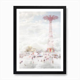 Brooklyn Parachute Jump Art Print