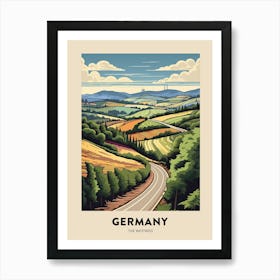 The Westweg Germany 1 Vintage Hiking Travel Poster Art Print