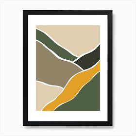 Wild Collection Rocky Roads Abstract Art Print