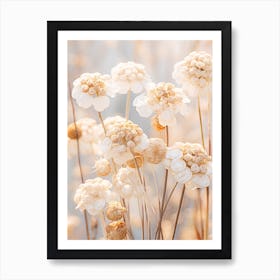 Boho Dried Flowers Lantana 3 Art Print