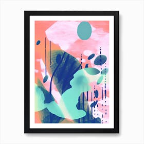 Summer Vibes Abstract 1 Art Print