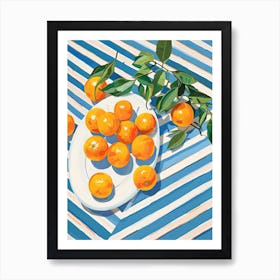 Kumquats Fruit Summer Illustration 3 Art Print