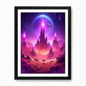 Space Landscape Art Print