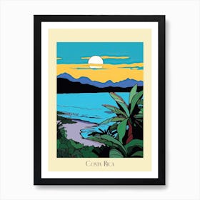 Poster Of Minimal Design Style Of Costa Rica 1 Art Print