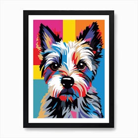 Pop Art Comic Style Yorkshire Terrier 2 Art Print