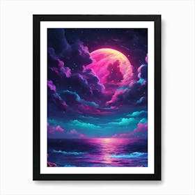 Full Moon In The Sky 1 Art Print