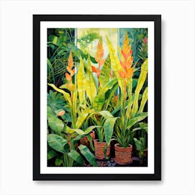 Tropical Plant Painting Snake Plant 3 Art Print