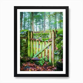 The Garden Gate In Autumn Art Print