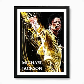 dancce Michael Jackson king of pop music Art Print