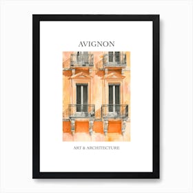 Avignon Travel And Architecture Poster 1 Art Print