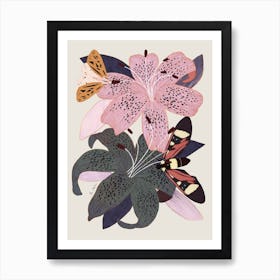 Lily Flowers Art Print