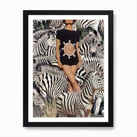 Zebras Art Print