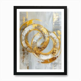 Golden Rings Art Print
