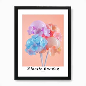 Dreamy Inflatable Flowers Poster Hydrangea 3 Art Print