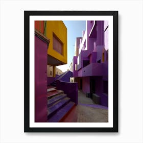 Colorful Apartment Building Art Print