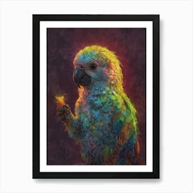 Colorful Parrot 28 Art Print