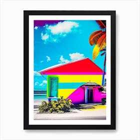 Ilot Gabriel Mauritius Pop Art Photography Tropical Destination Art Print