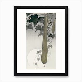 Wild Cucumber And A Full Moon (1877 1945), Ohara Koson Art Print