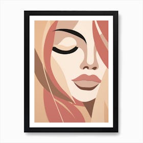 Woman'S Face 1 Art Print
