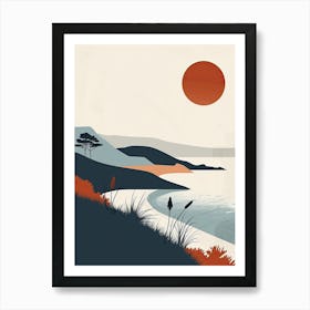 Sunset On a Sweden Art Print