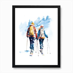 Andermatt   Switzerland Ski Resort Illustration 1 Art Print