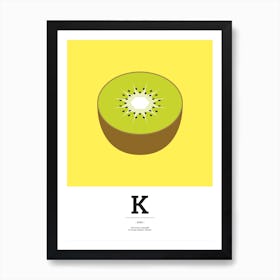 The Food Alphabet – K Art Print