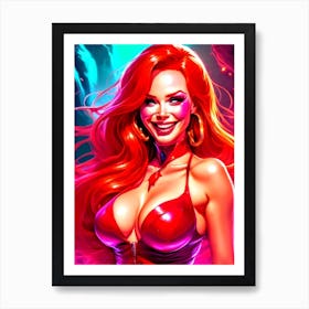 Red Haired Woman Art Print